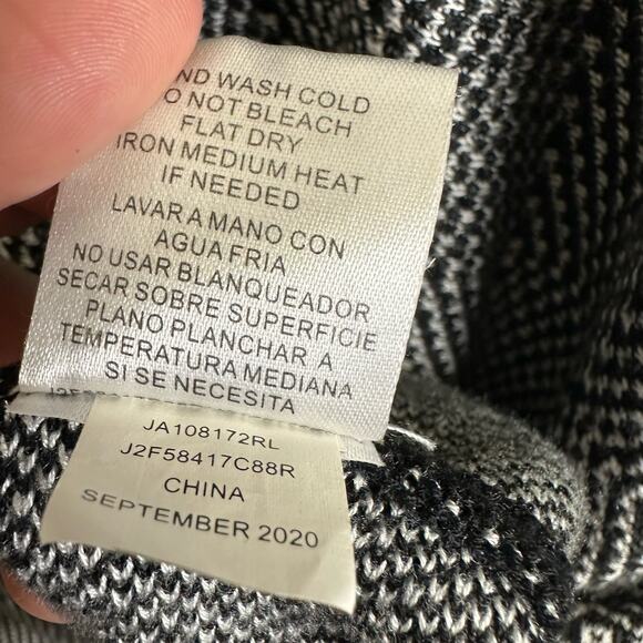 Joseph A Womens size Small Mock Neck Tunic Dolman Sleeve Diamond Print Sweater - Picture 9 of 9